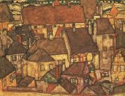 Egon Schiele Yellow City (mk12) oil painting picture wholesale
